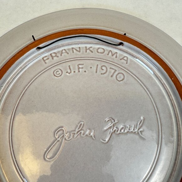 Vintage Frankoma 1970 John Frank King Of Kings Jesus Christmas Collector Plate - Picture 4 of 5